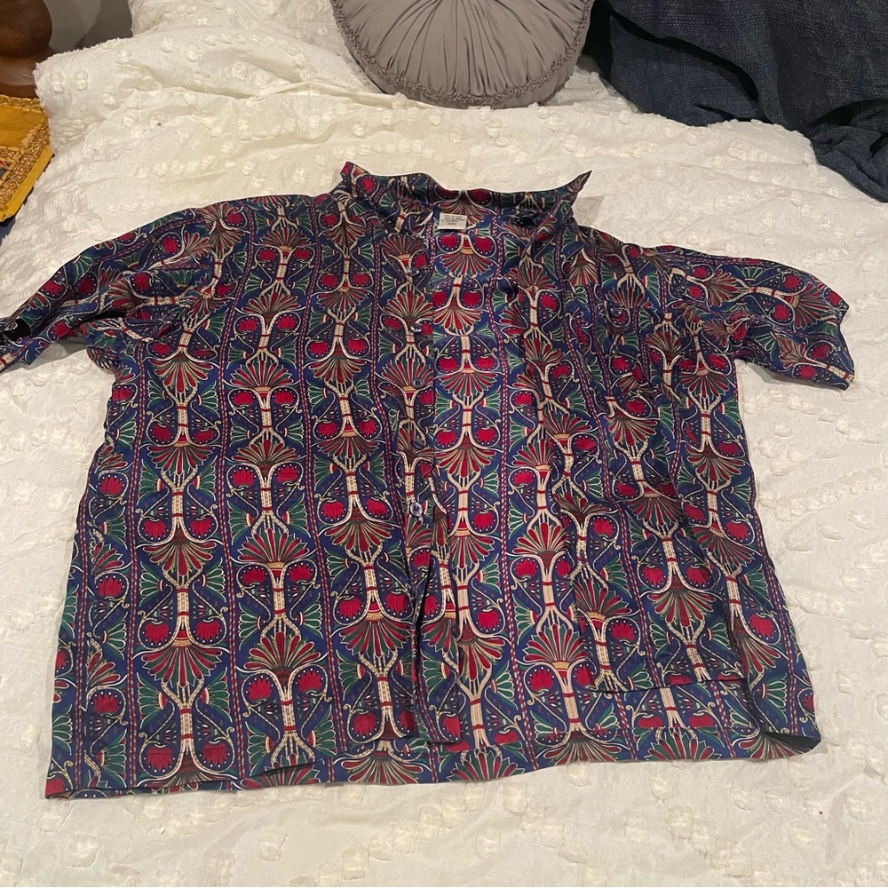 Men's Multicolor Casual Button Down Shirt